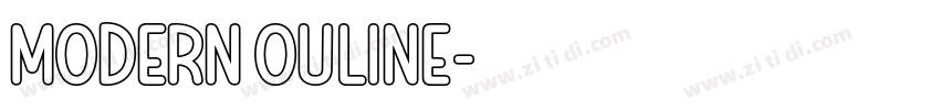 Modern Ouline字体转换